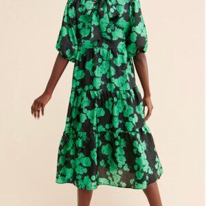 Cras Lilicras Dress, Green/Black, Sz XL, EUC